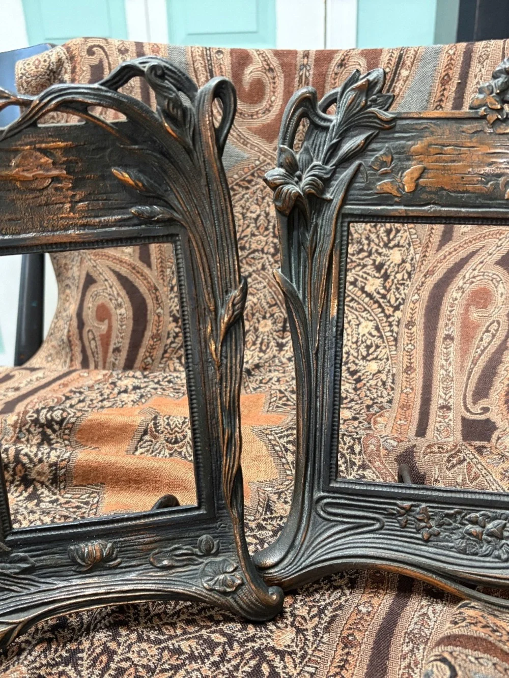 Bronze Art Nouveau Frames